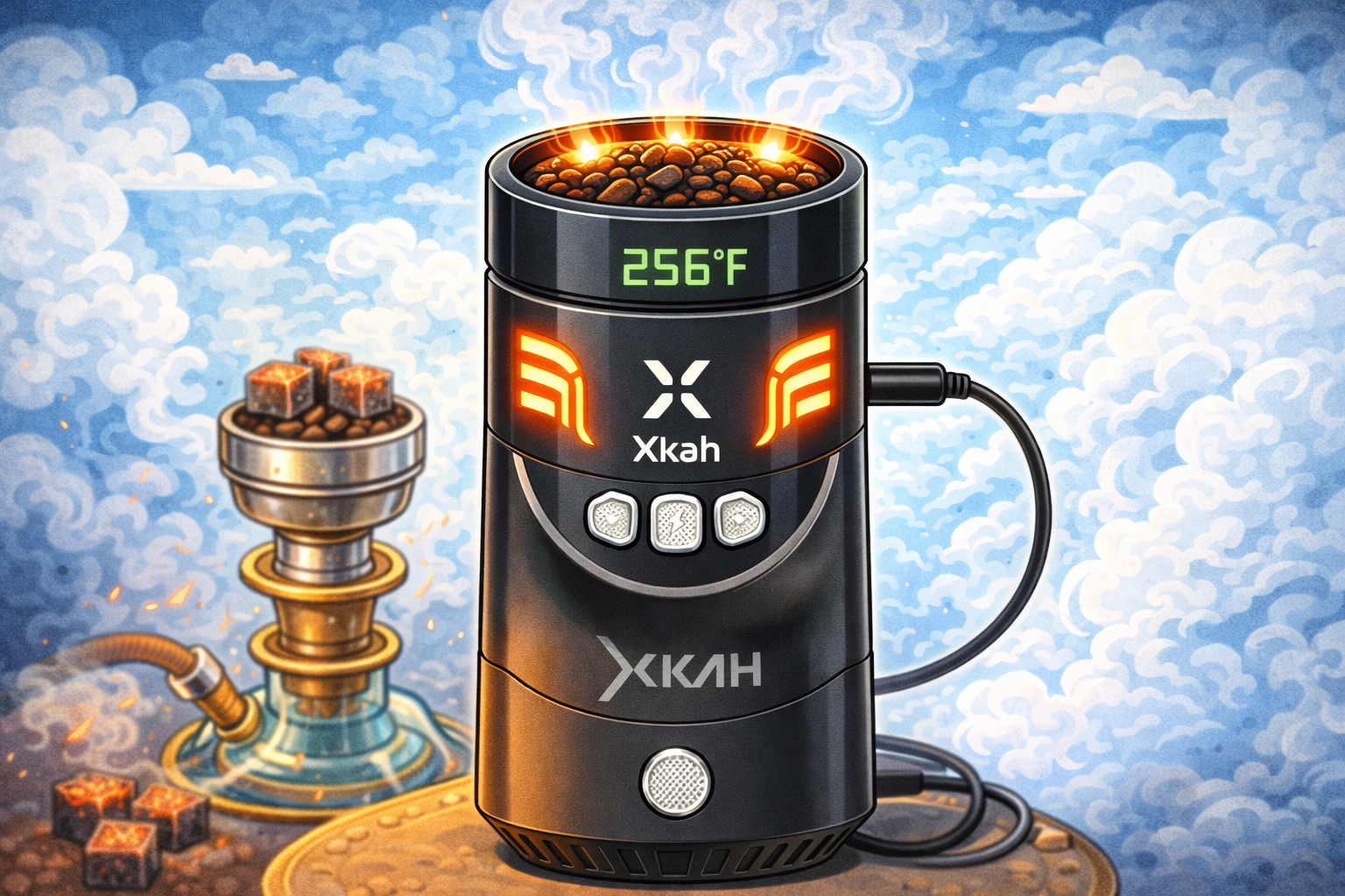 Der elektrische Shisha Kopf Xkah – Revolution oder nur ein Gadget?