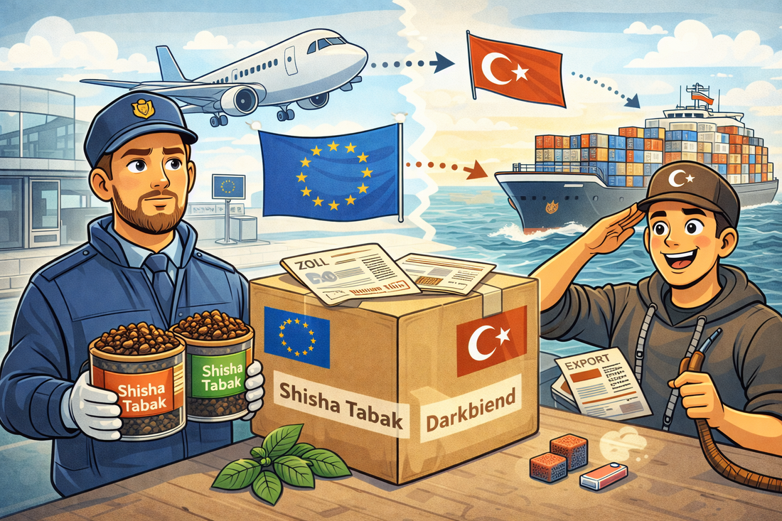 Shisha Tabak Ein- und Ausfuhr. Wie viel darf ich mitnehmen?