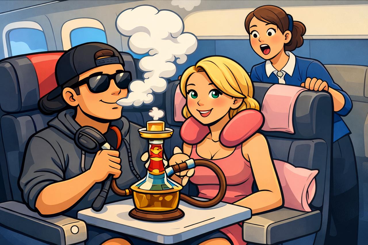 Shisha im Flugzeug mitnehmen: Was ist erlaubt?