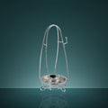 AO Kohlekorb Chrome Silber