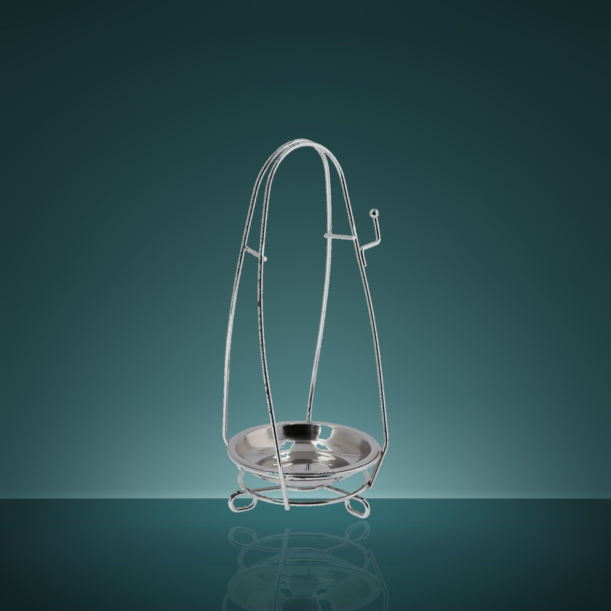 AO Kohlekorb Chrome Silber