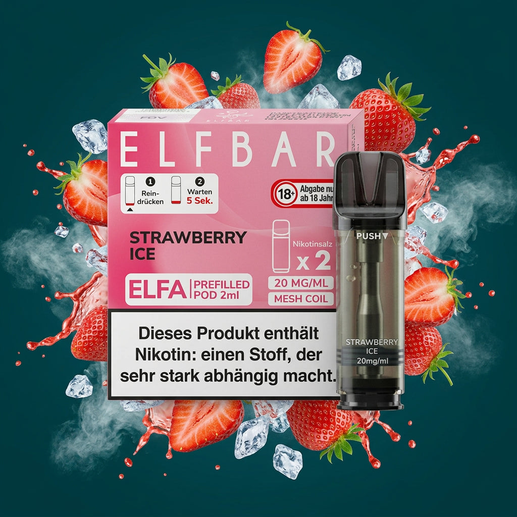 Elfbar Elfa Pod 2er Strawberry Ice