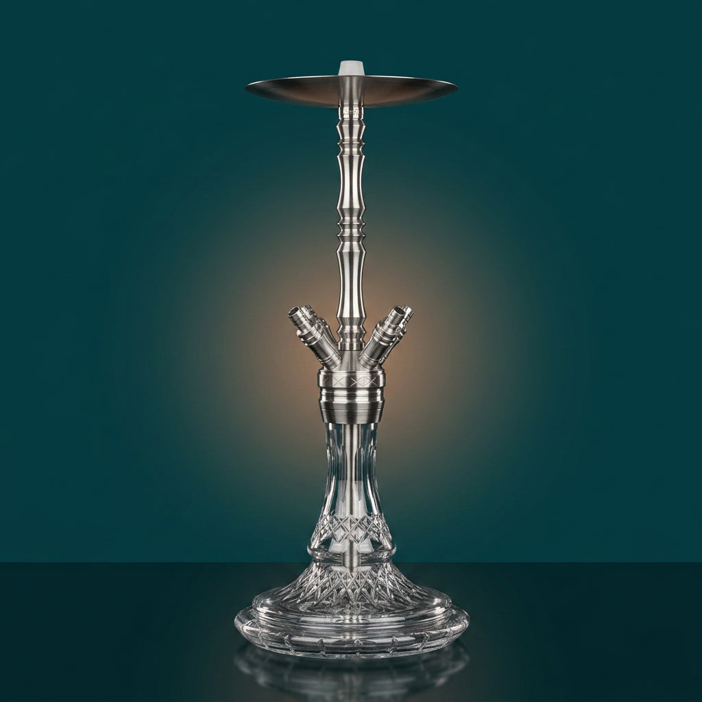 Mata Leon Sokra Shisha Edelstahl V2A 55cm 4 Anschlüsse
