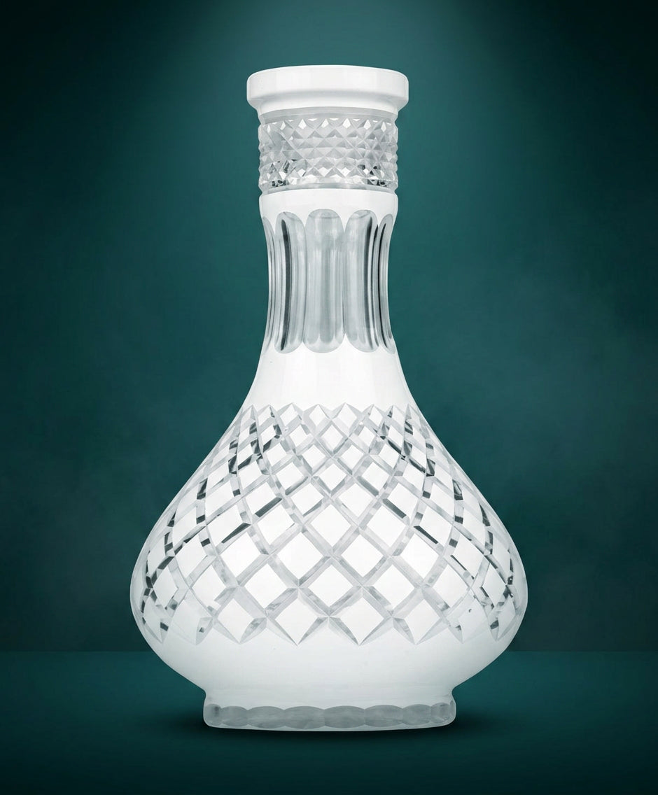 Caesar Crystal Large Drop Crown Cut White