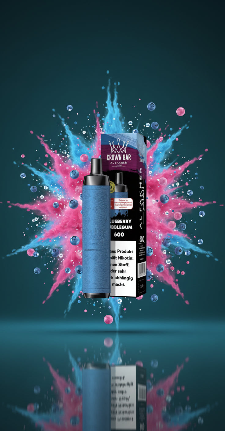 Al Fakher Crown Bar 600 Blueberry Bubblegum