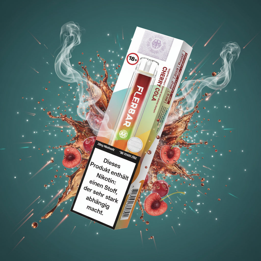 Flerbar 600 Cherry Cola Einweg E-Zigarette