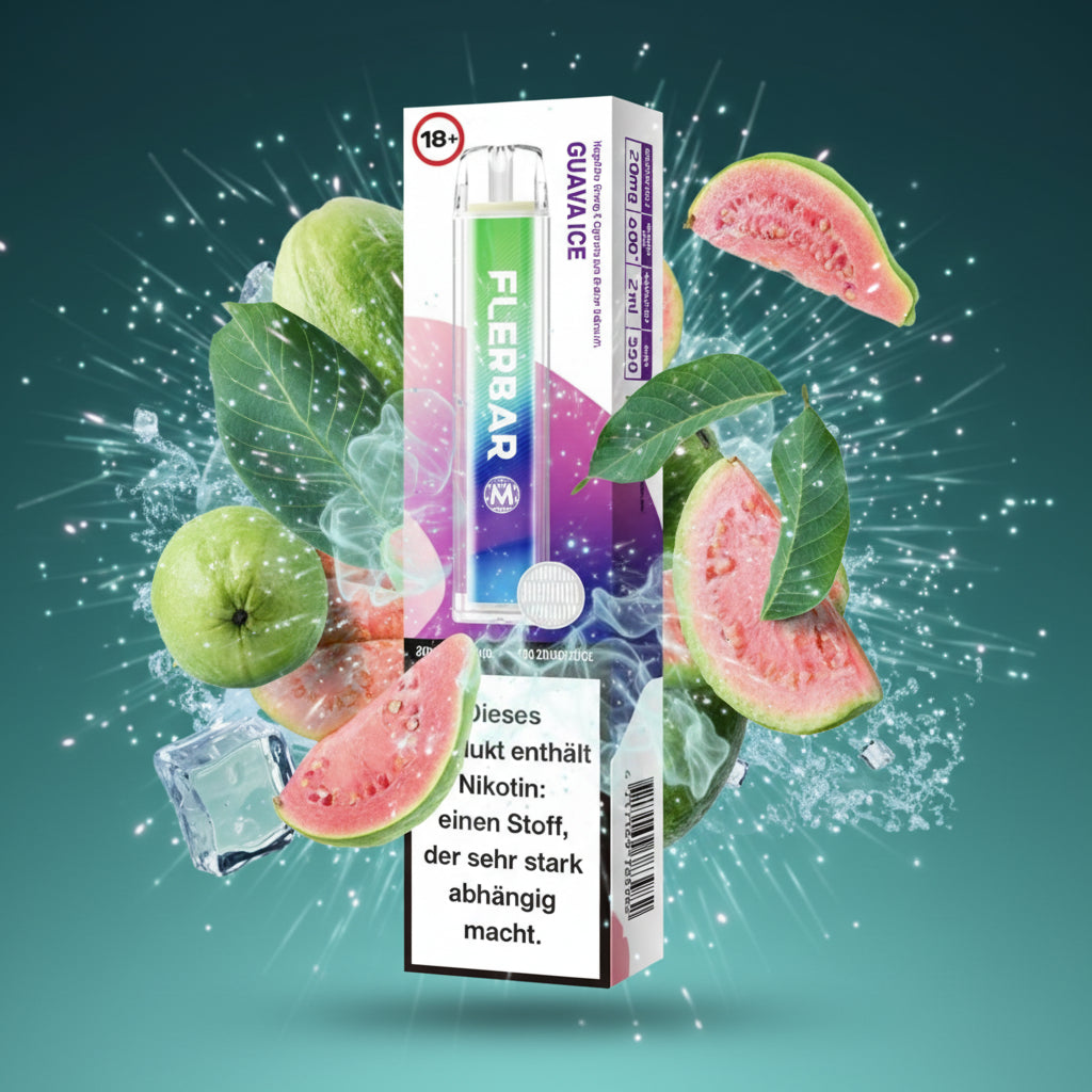 Flerbar 600 Guava Ice Einweg E-Zigarette