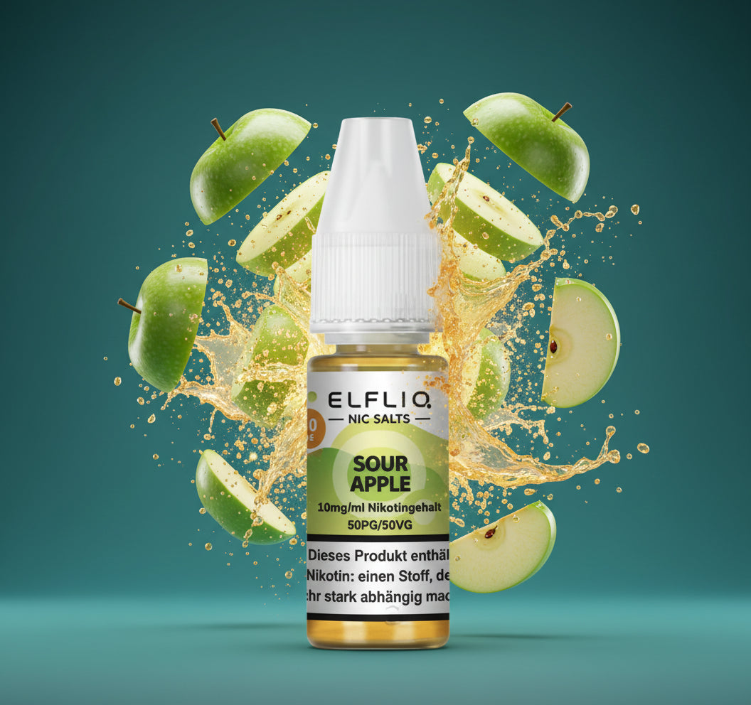 ELFLIQ Sour Apple 20mg Nikotinsalz Liquid