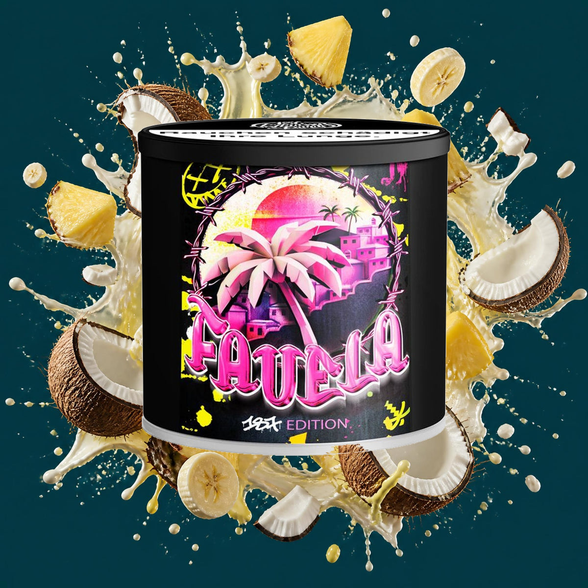 187 Tabak Favela 200g – Kokos, Ananas, Banane, Tropisch, Süß