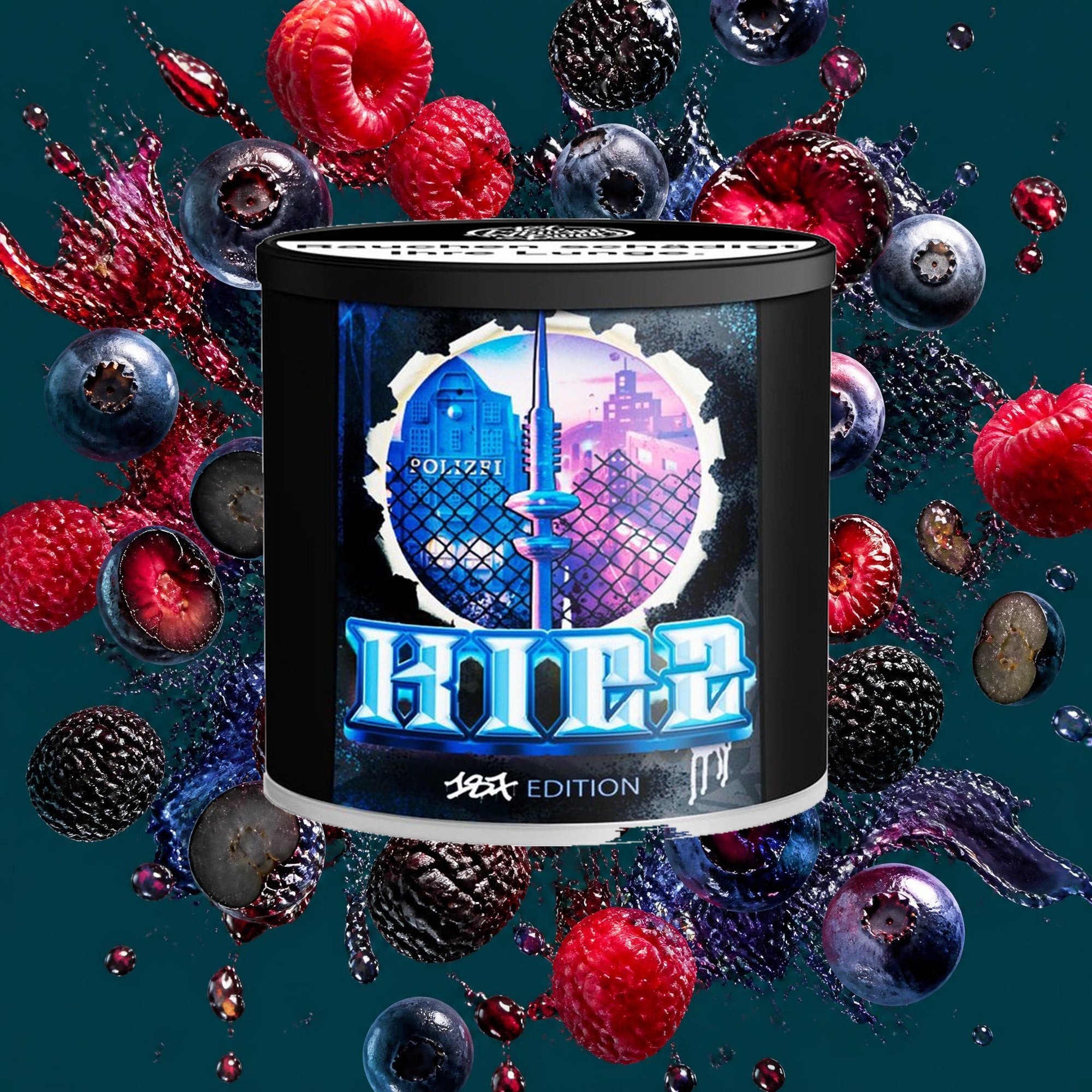 187 Tabak Kiez 200g – Blaubeere, Himbeere, Beeren, Fruchtig, Süß