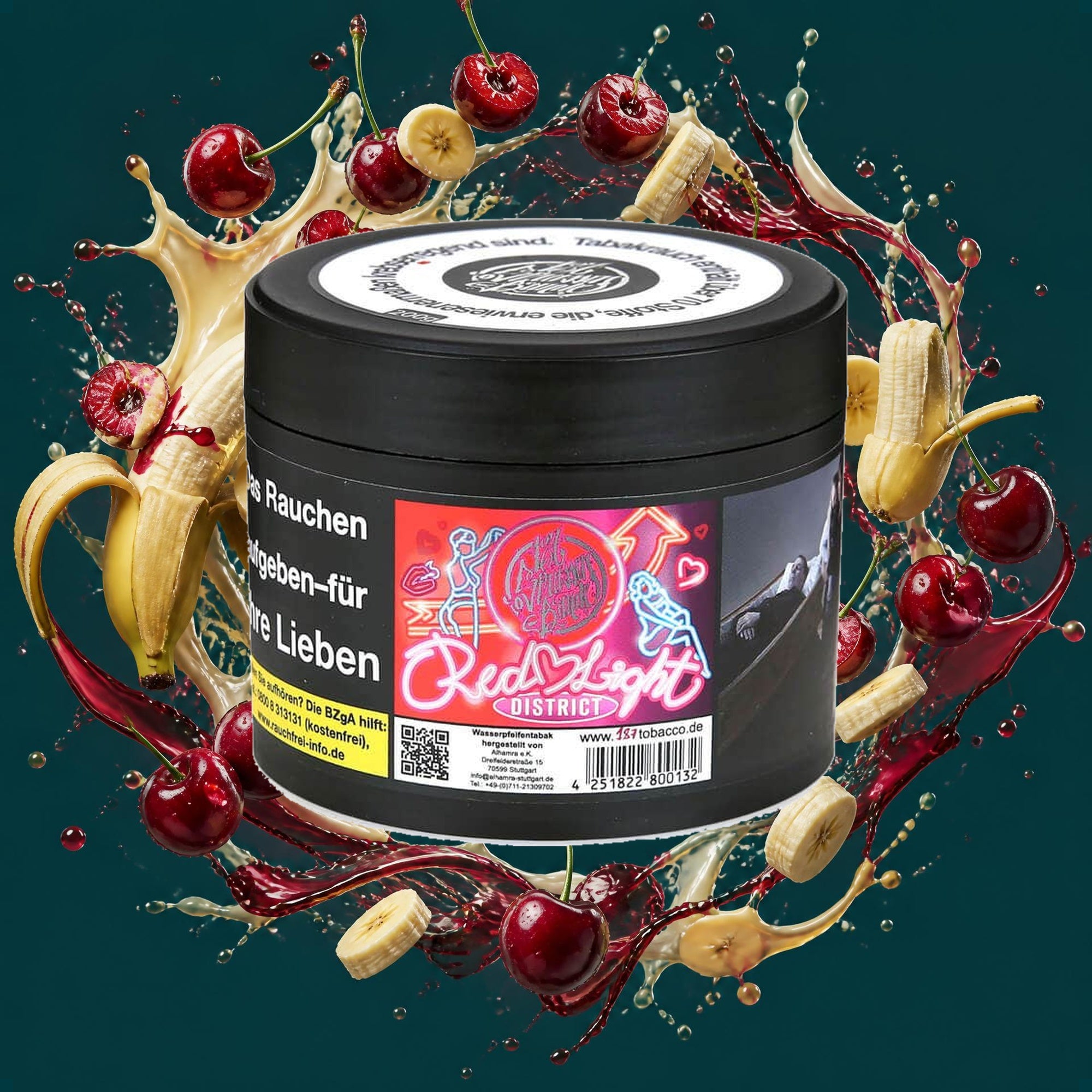187 Tabak Red Light District 200g – Kirsche, Banane, Fruchtig, Süß