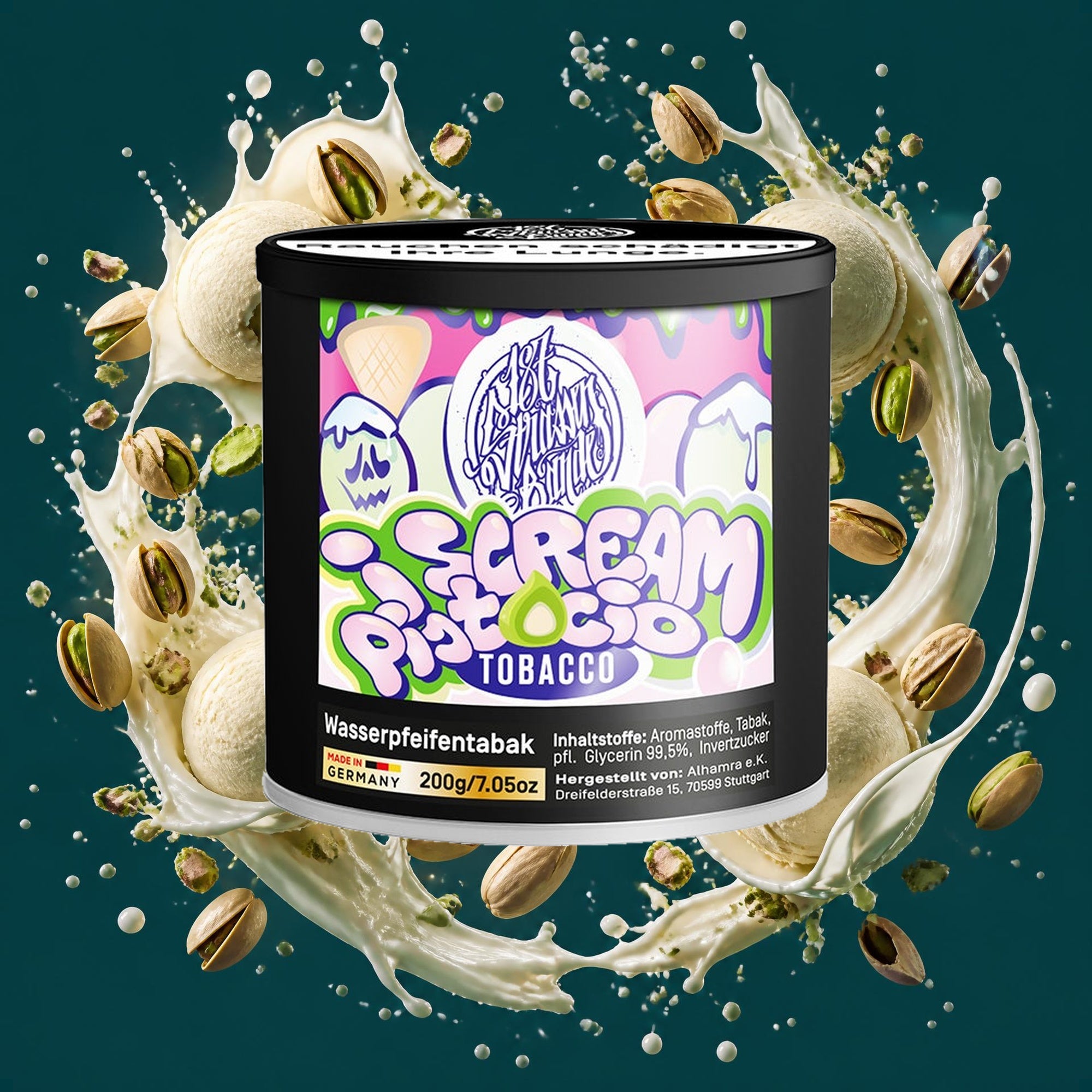 187 Strassenbande Shisha Tabak iScreamPistatio 200g – Vanille, Pistazie, Süß