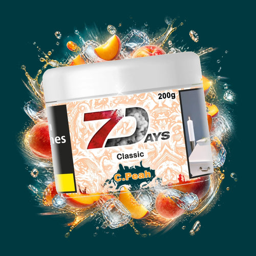 7days Shisha Tabak C.Peah 200g – Fruchtig, Ice, Kühl, Pfirsich, Süß