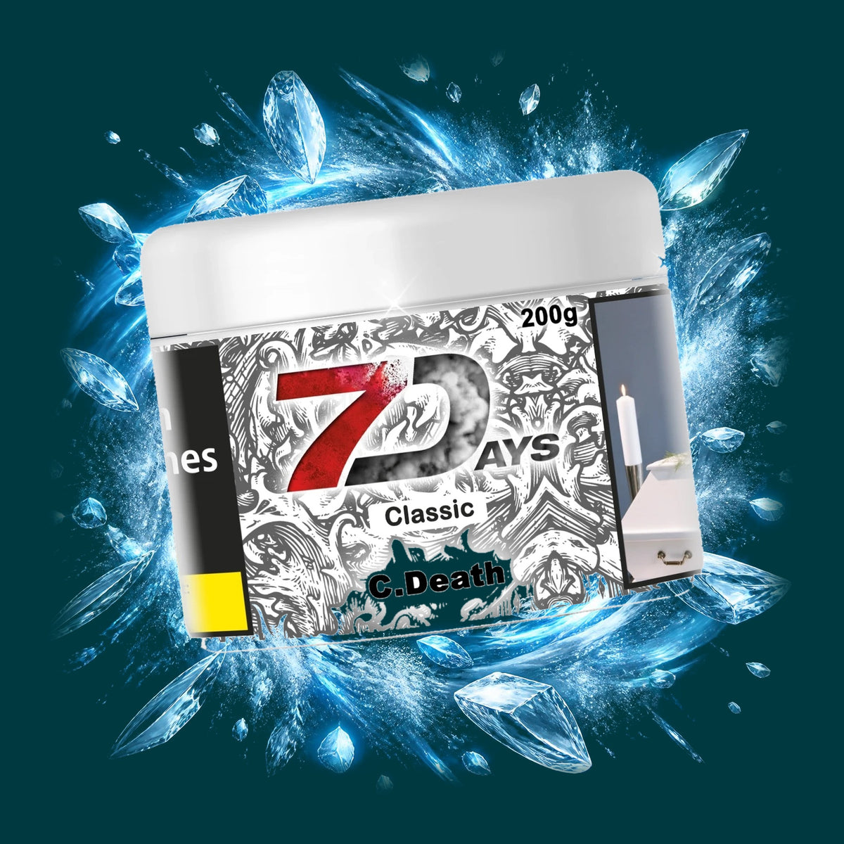 7days Shisha Tabak C.Death 200g – Ice, Kühl, Menthol
