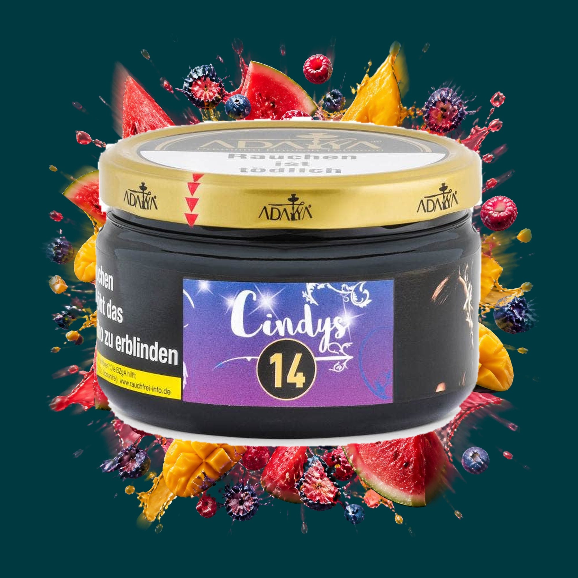 Adalya Shisha Tabak Cindys 200g – Wassermelone, Mango, Blaubeere, Himbeere, Fruchtig