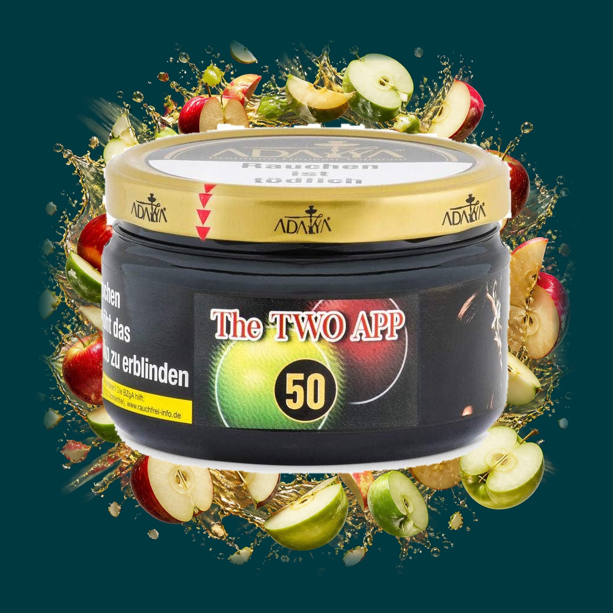 Adalya Shisha Tabak The Two App 200g – Apfel, Doppelapfel, Fruchtig