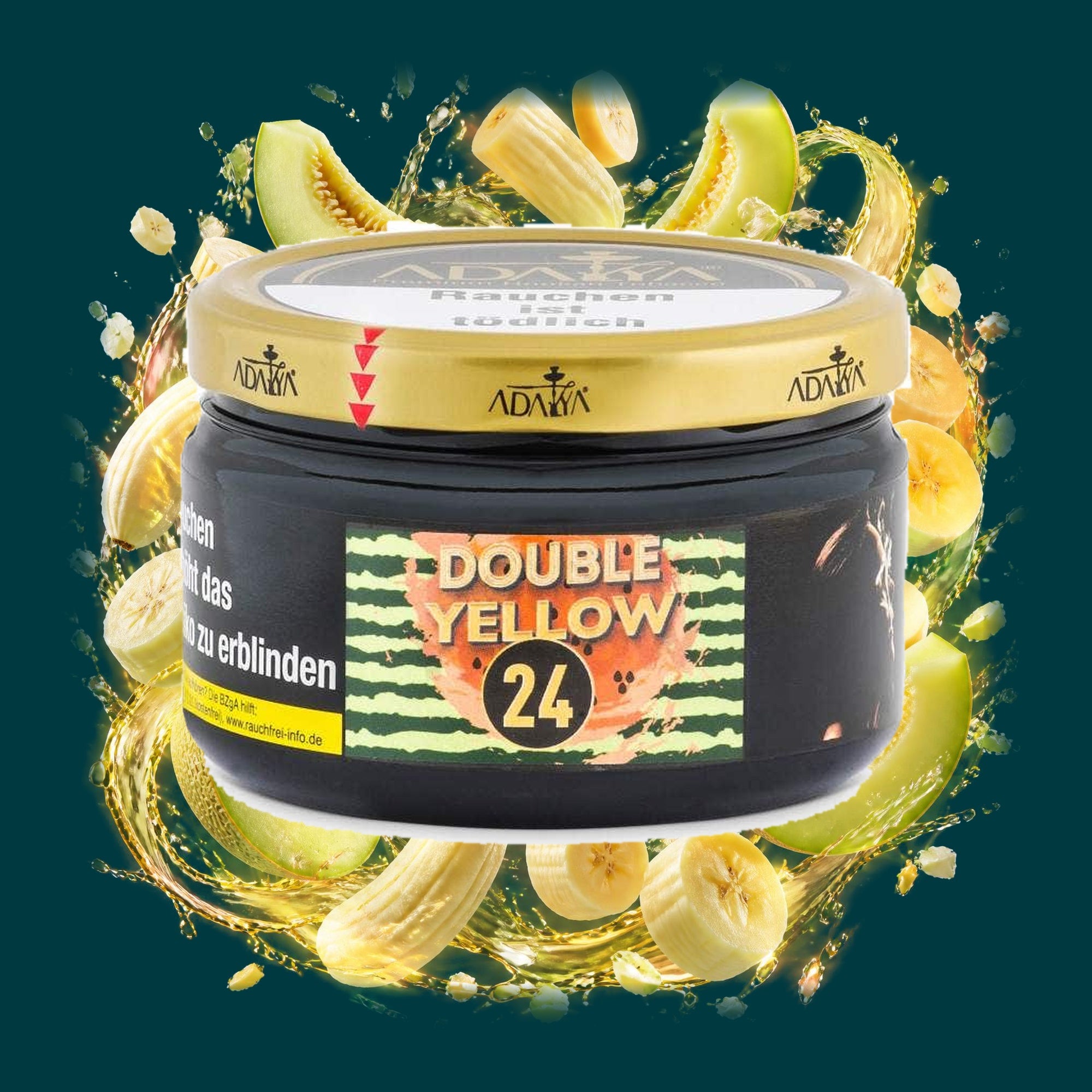 Adalya Shisha Tabak Double Yellow 200g – Banane, Fruchtig, Honigmelone, Süß