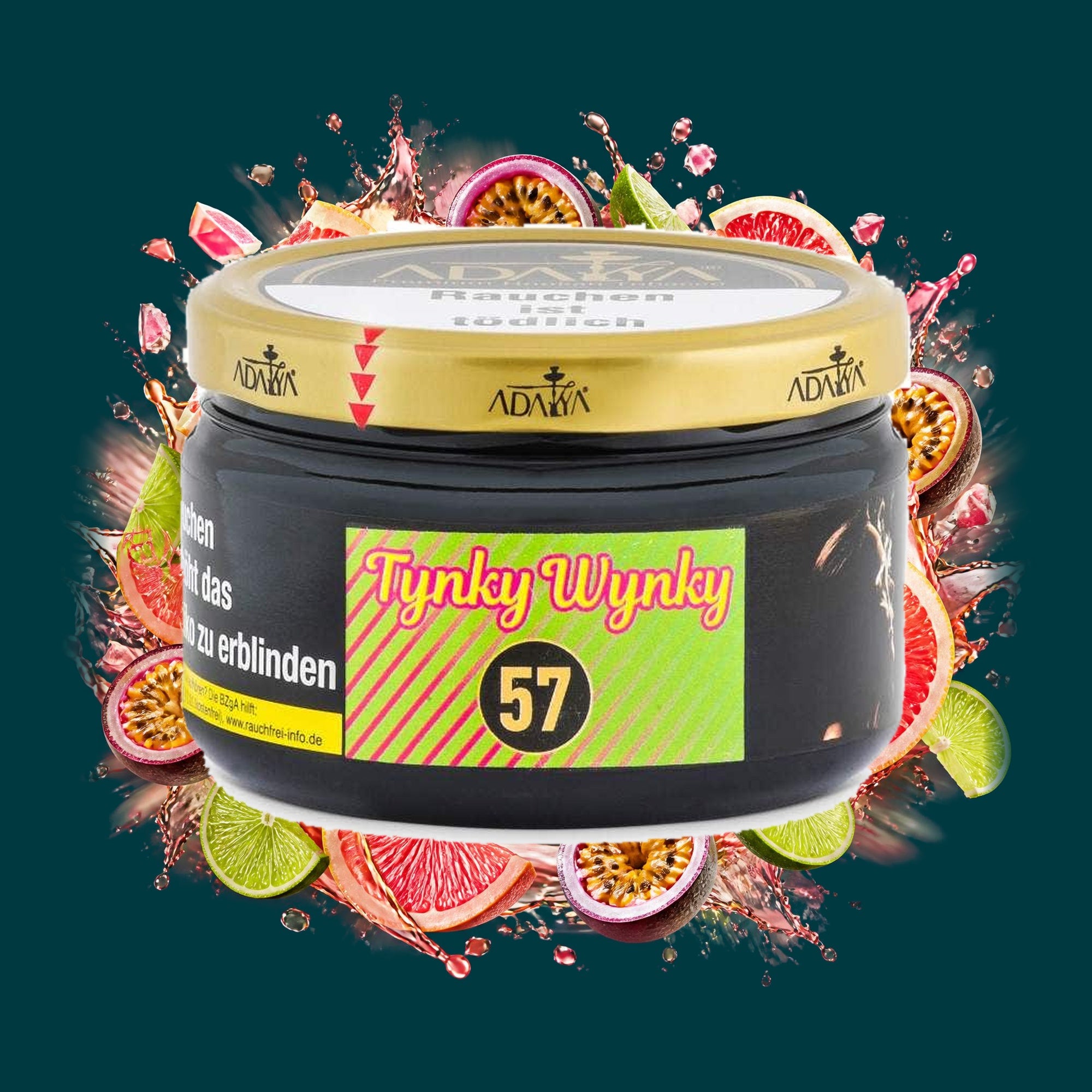 Adalya Shisha Tabak Tynky Wynky 200g – Citrus, Frisch, Fruchtig, Grapefruit, Limette, Maracuja