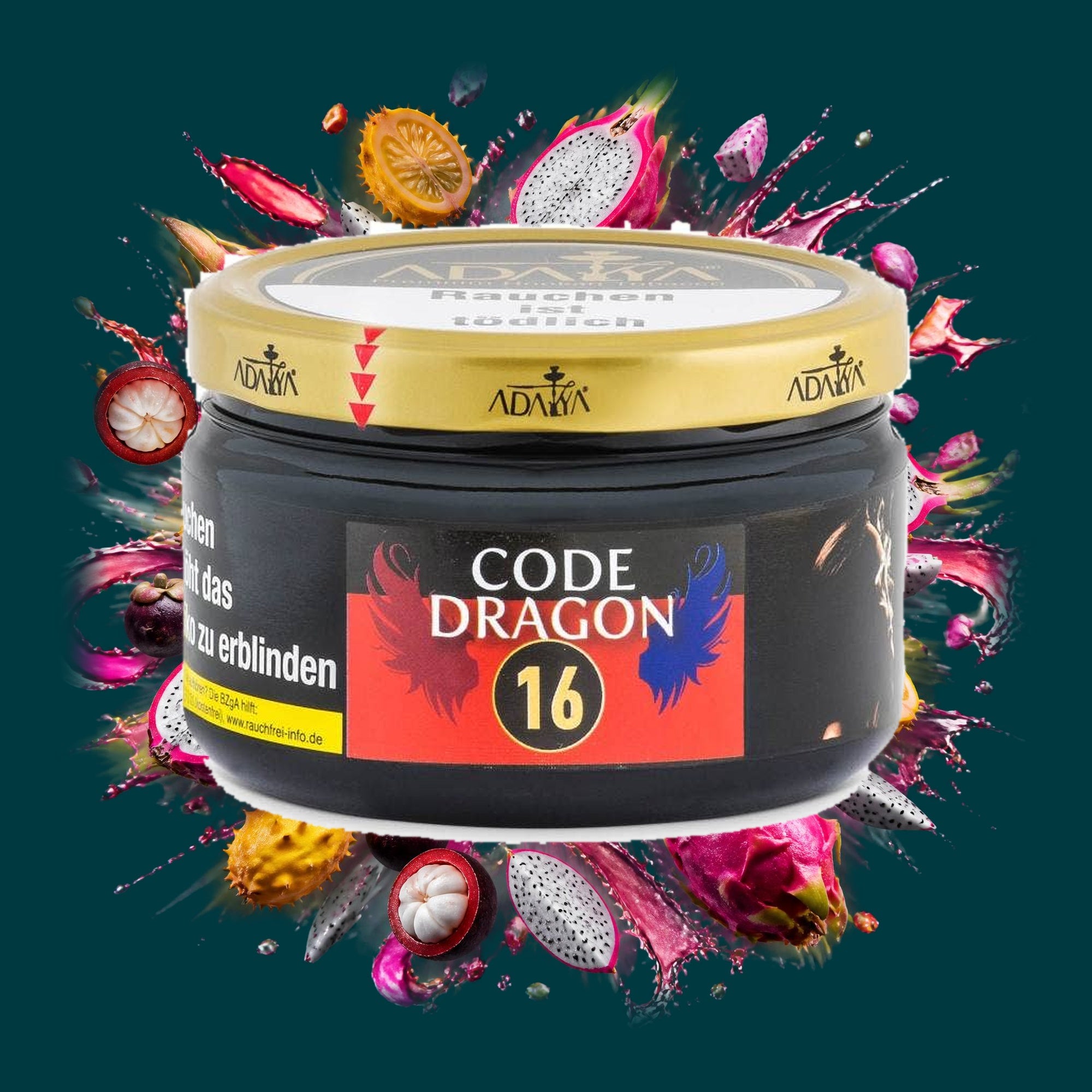 Adalya Shisha Tabak Code Dragon 200g – Drachenfrucht, Exotisch, Fruchtig, Süß