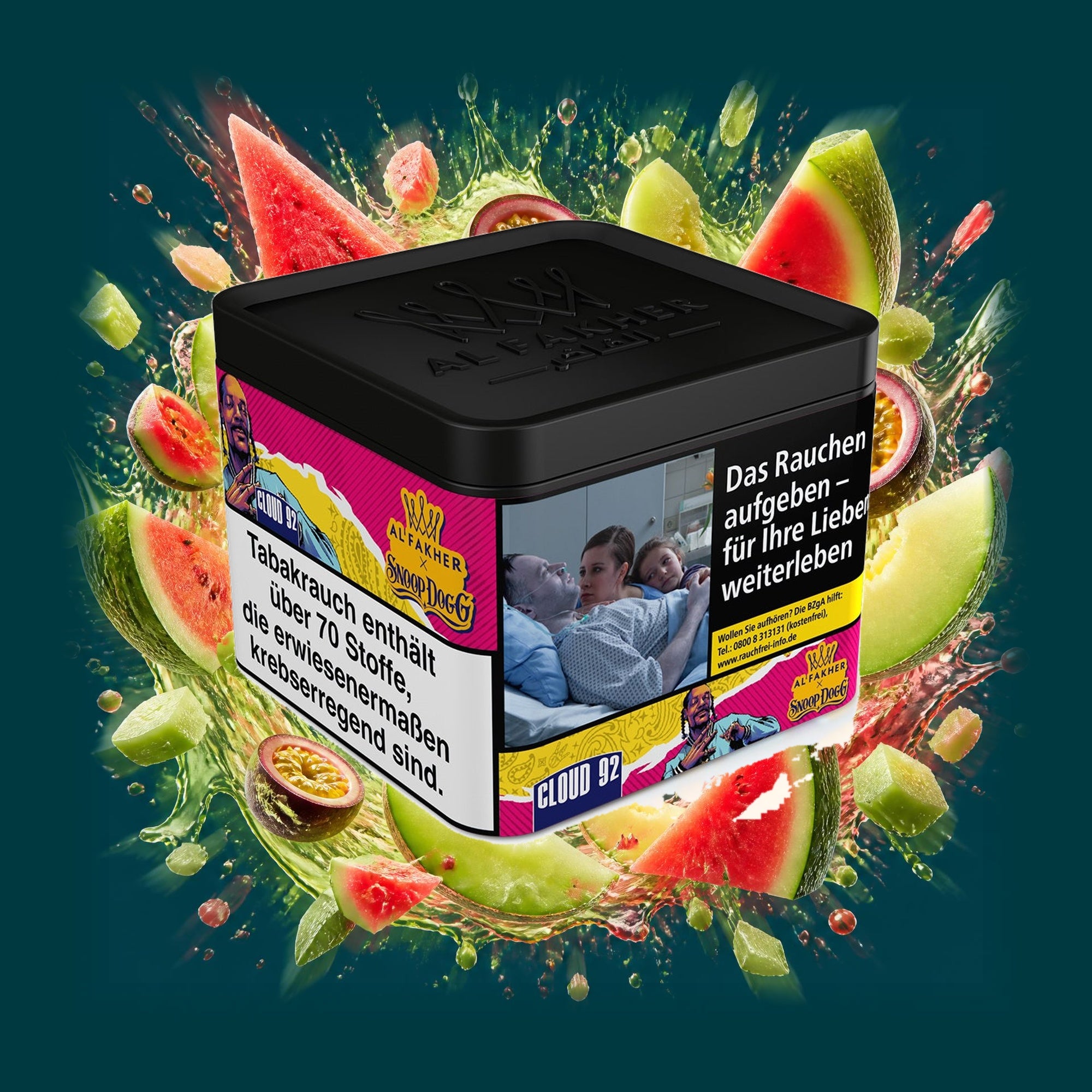 Al Fakher x Snoop Dogg Tabak Cloud 92 – Melone, Passionsfrucht