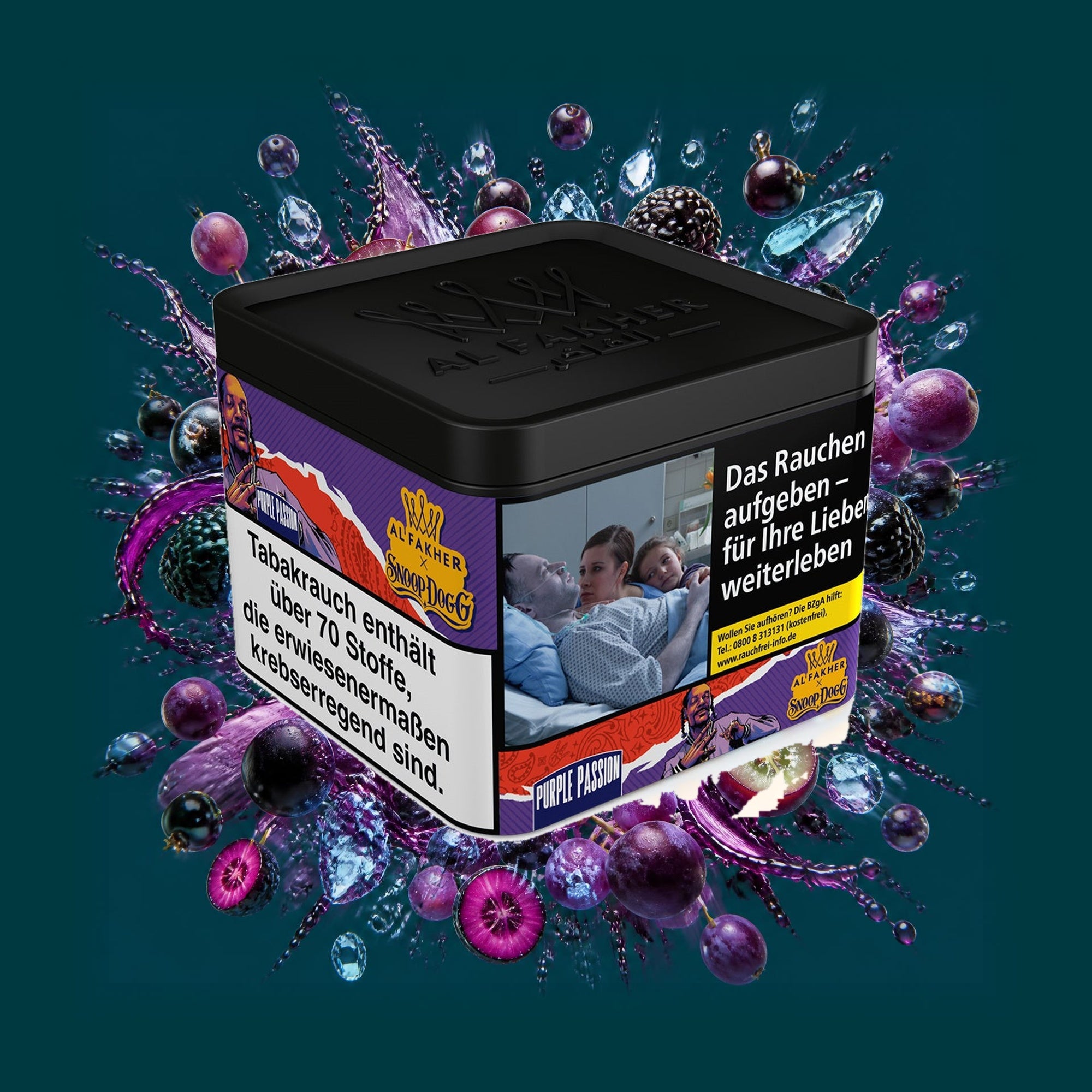 Al Fakher x Snoop Dogg Tabak Purple Passion – Traube, Brombeere, Johannisbeere