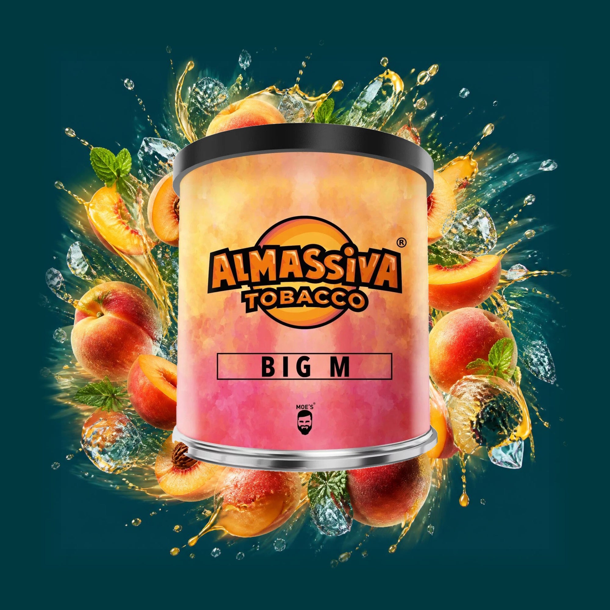 Almassiva Shisha Tabak Big M 200g – Pfirsich, Minze