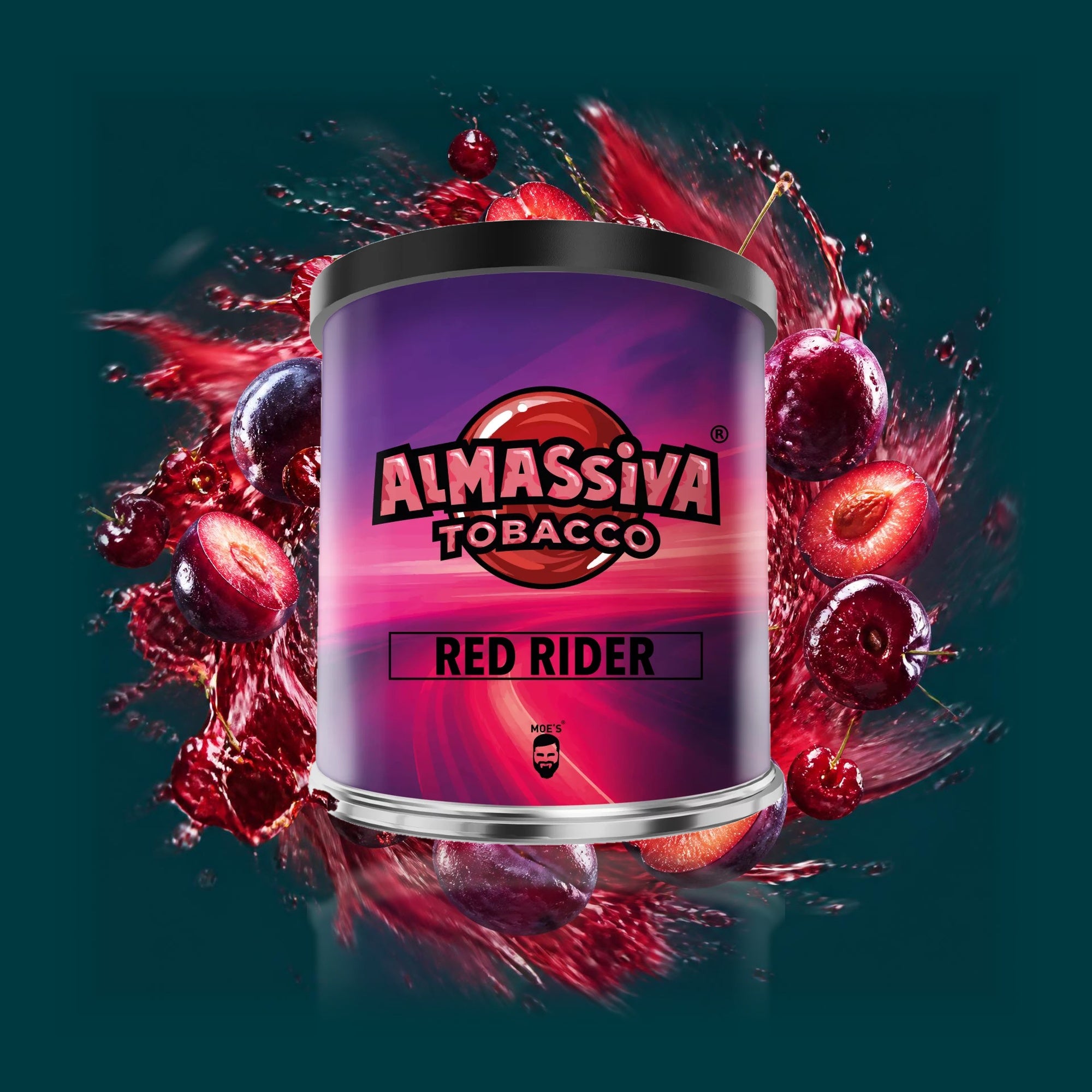 Almassiva Shisha Tabak Red Rider 200g – Pflaume und Kirsche