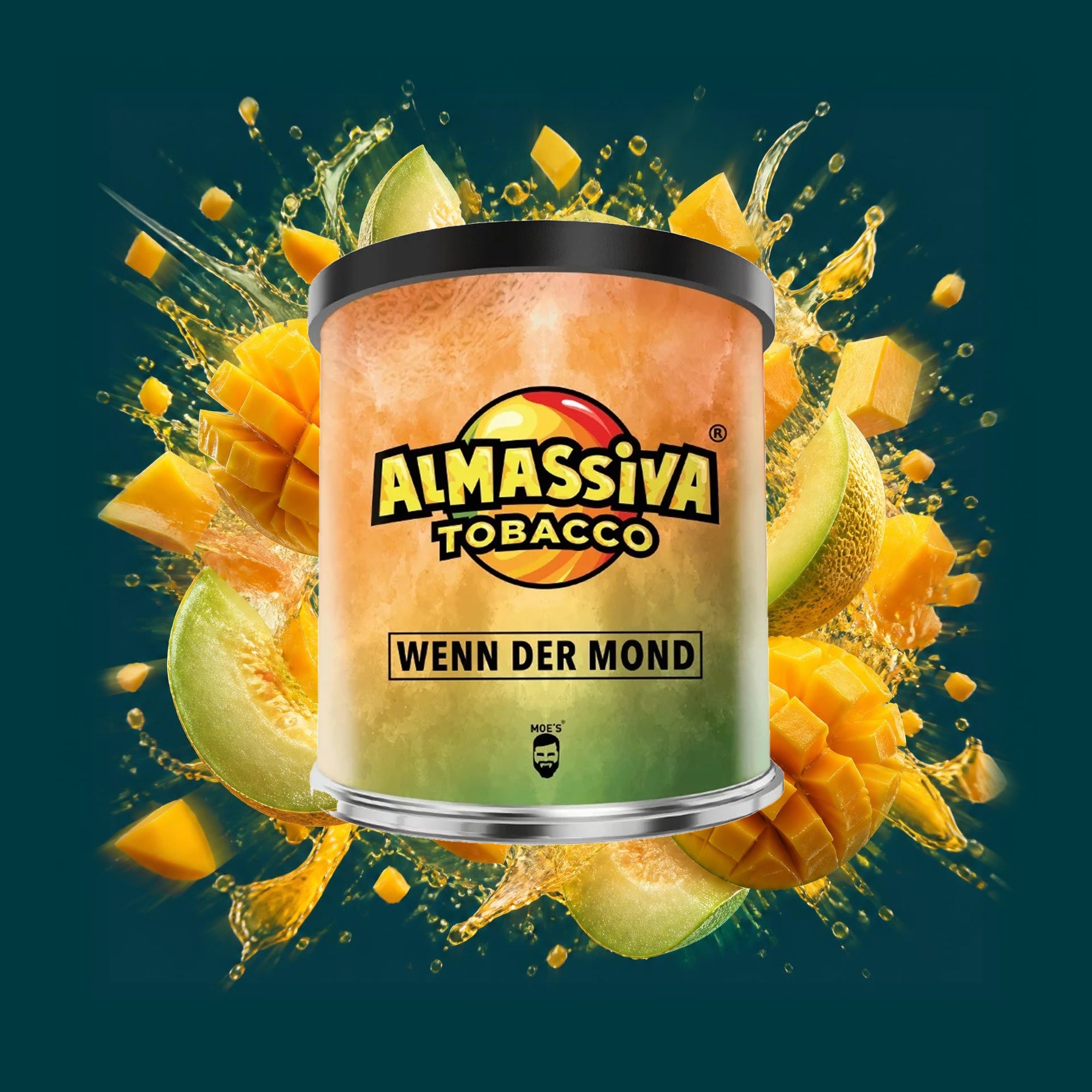 Almassiva Shisha Tabak Wenn der Mond 200g – Mango, Honigmelone