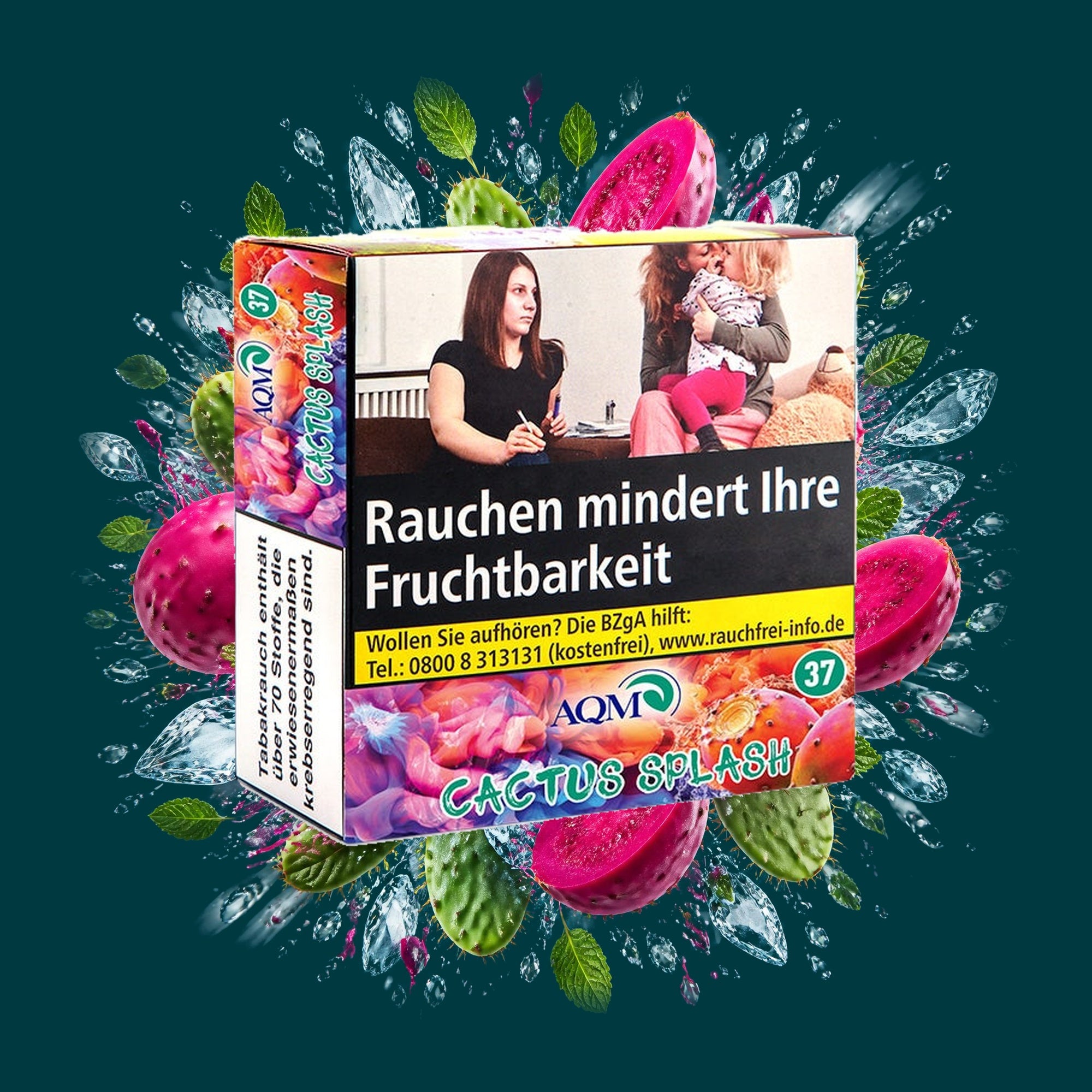 Aqua Mentha Shisha Tabak Cactus Splash 200g – Exotisch, Frisch, Kaktusfeige, Kühl, Menthol