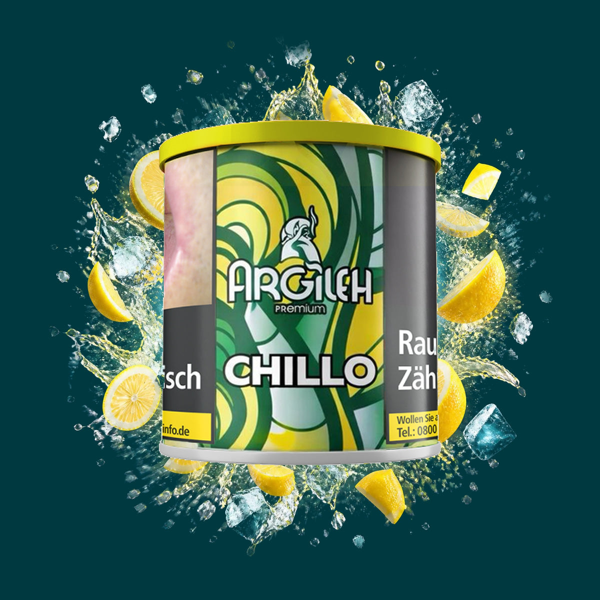 Argileh Shisha Tabak Chillo 200g – Citrus, Frisch, Fruchtig, Ice, Kühl, Zitrone