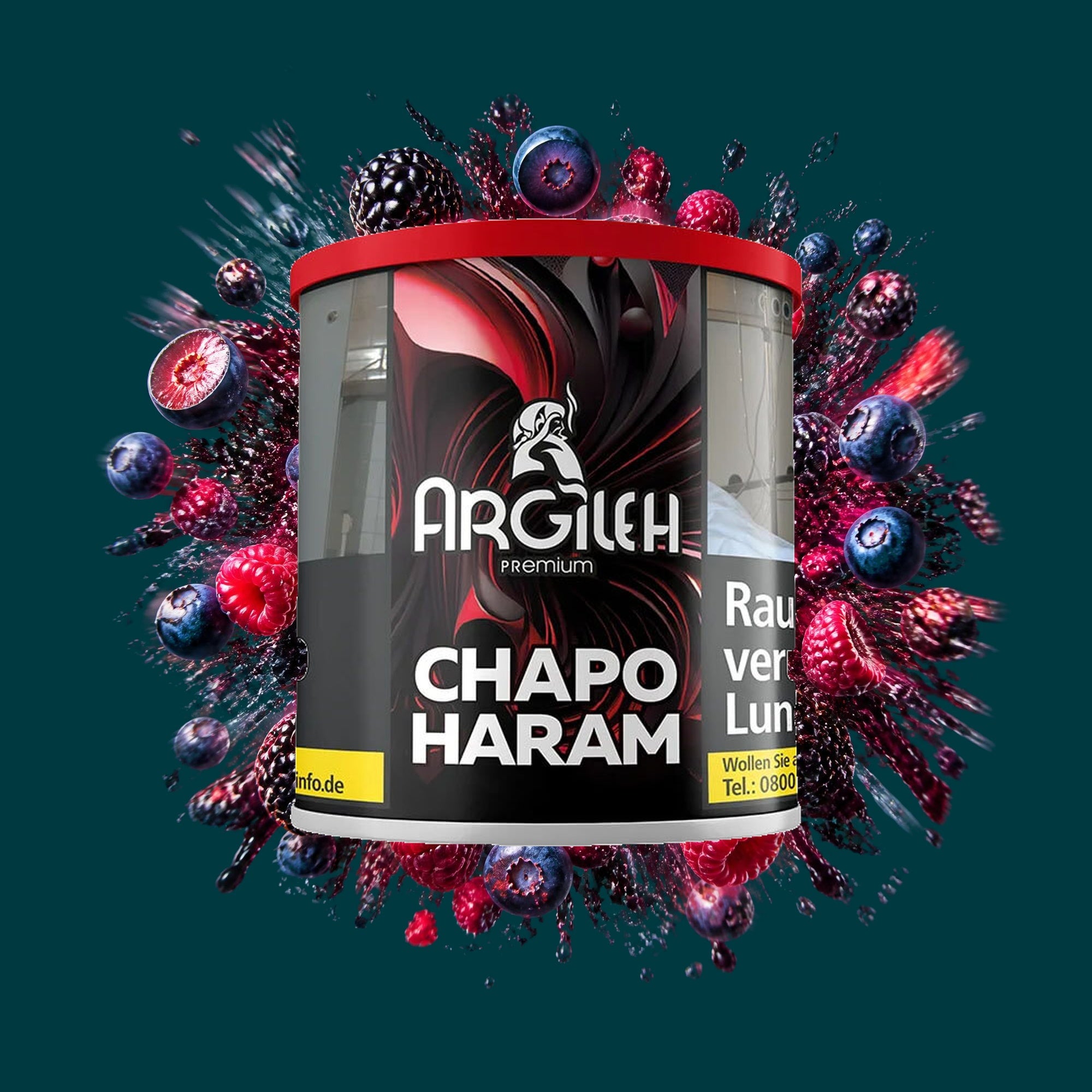 Argileh Shisha Tabak Chapo Haram 200g – Beeren, Fruchtig, Waldbeeren