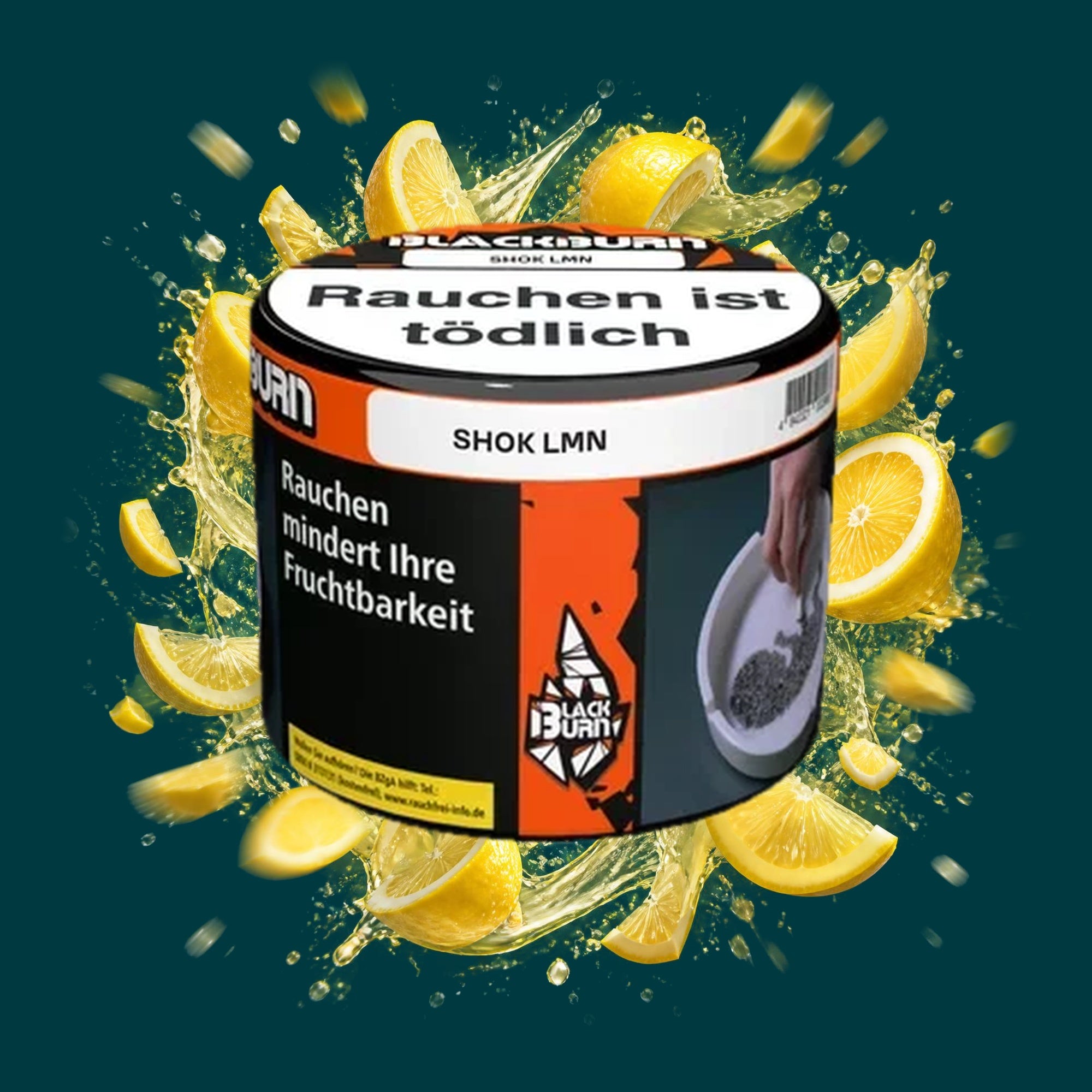 Blackburn Shisha Tabak Shok Lemn 200g – Erfrischend, Sauer, Zitrone