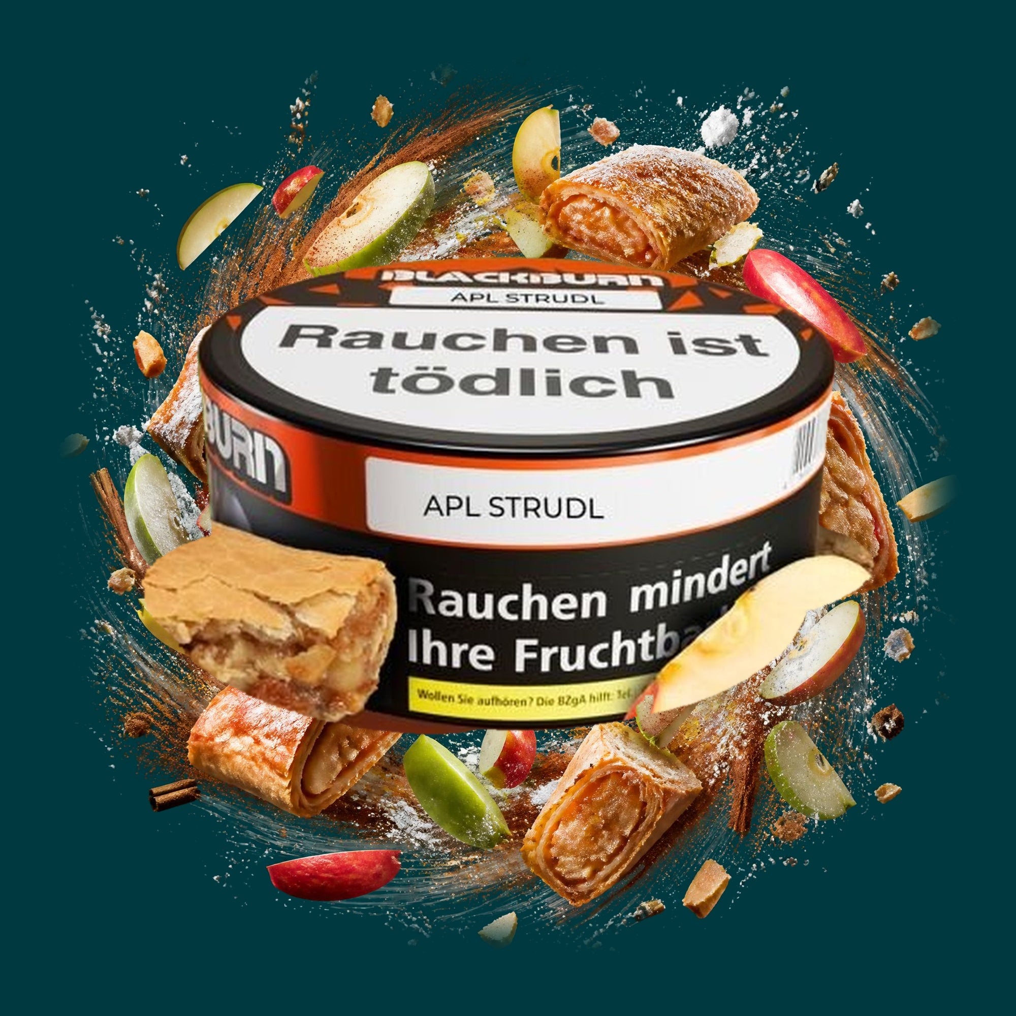 Blackburn Tabak Apl Strdl 100g – Apfel, Süß