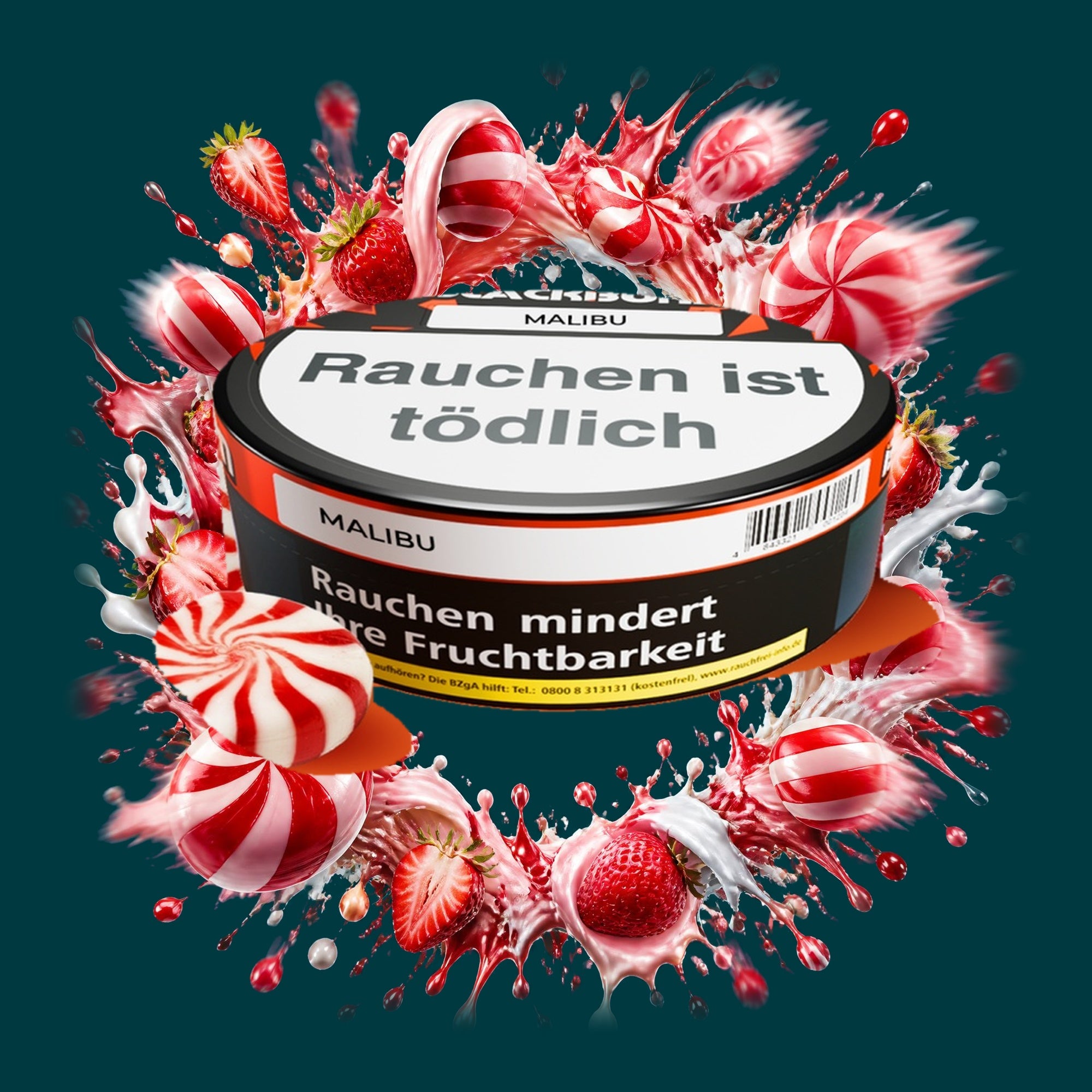 Blackburn Tabak Malibu 100g – Bonbon, Erdbeer, Süß, Fruchtig
