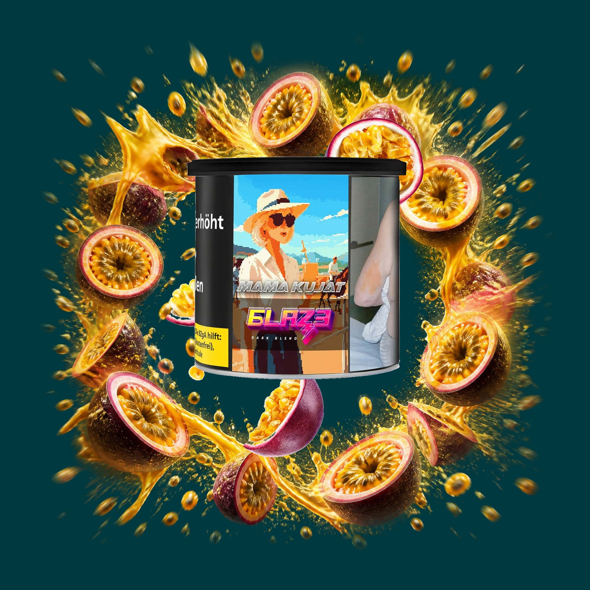 Blaze Tabak Mamacujat 200g – Fruchtig, Maracuja, Passionsfrucht, Sauer, Tropisch