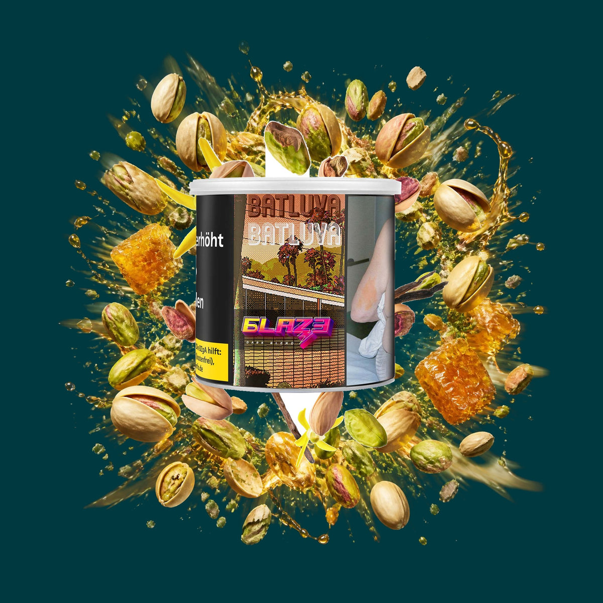 Blaze Shisha Tabak Batluva 200g – Honig, Pistazie, Süß
