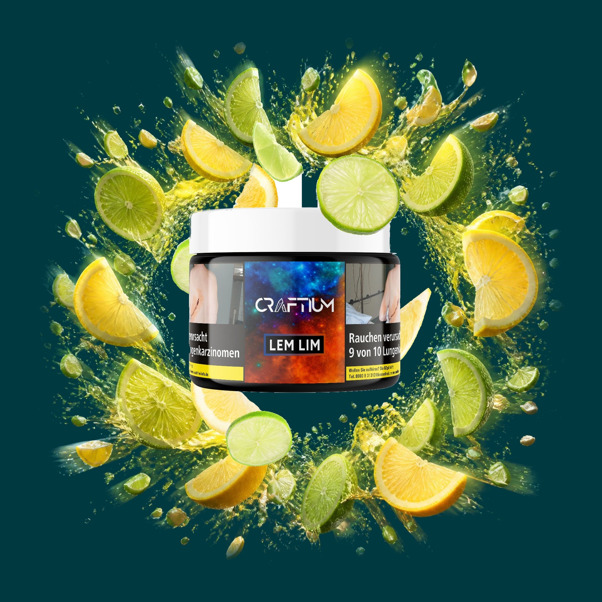 Craftium Tabak LemLim 100g – Zitrone, Limette