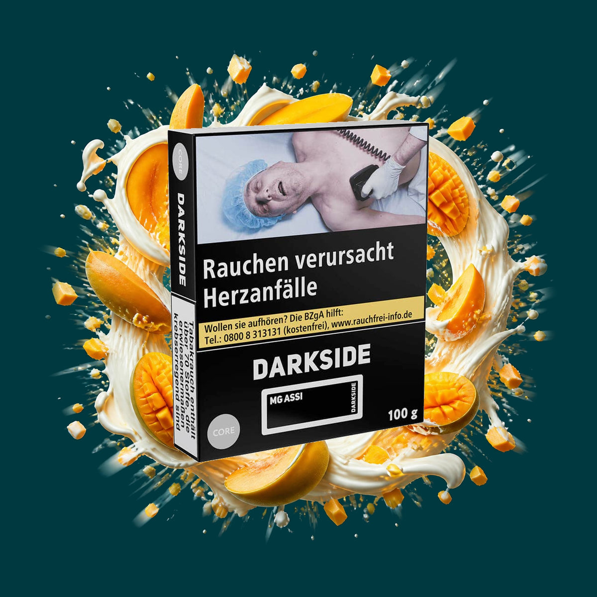 Darkside Shisha Tabak Core Mango Lassi 100g – Mango, Süß