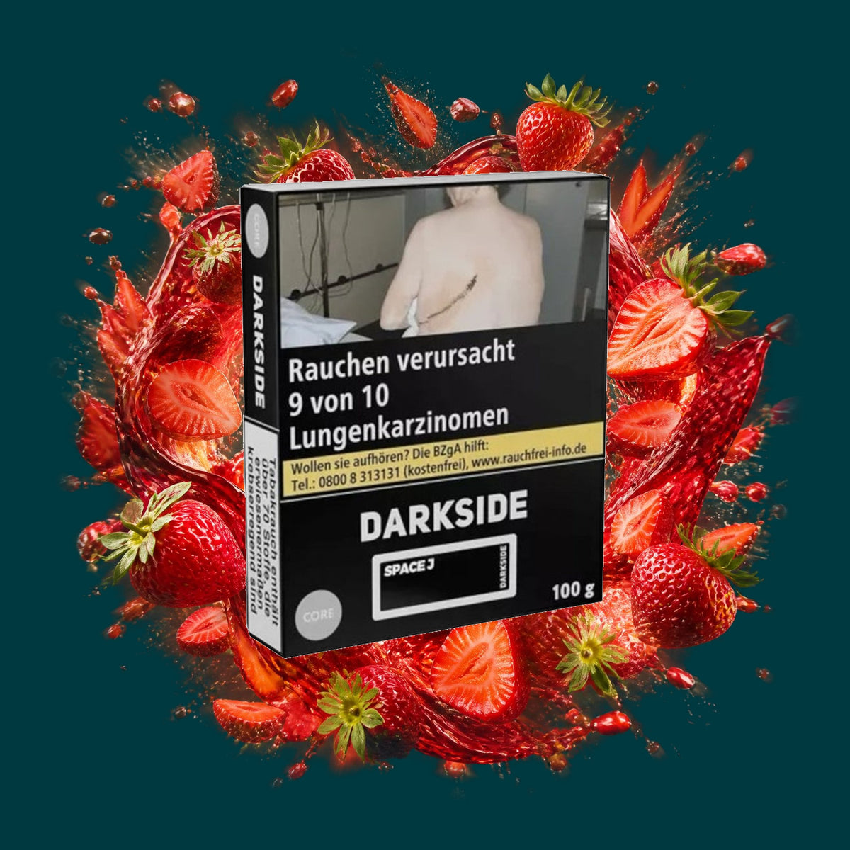 Darkside Shisha Tabak Core Space Jam 100g – Erdbeer, Fruchtig, Süß