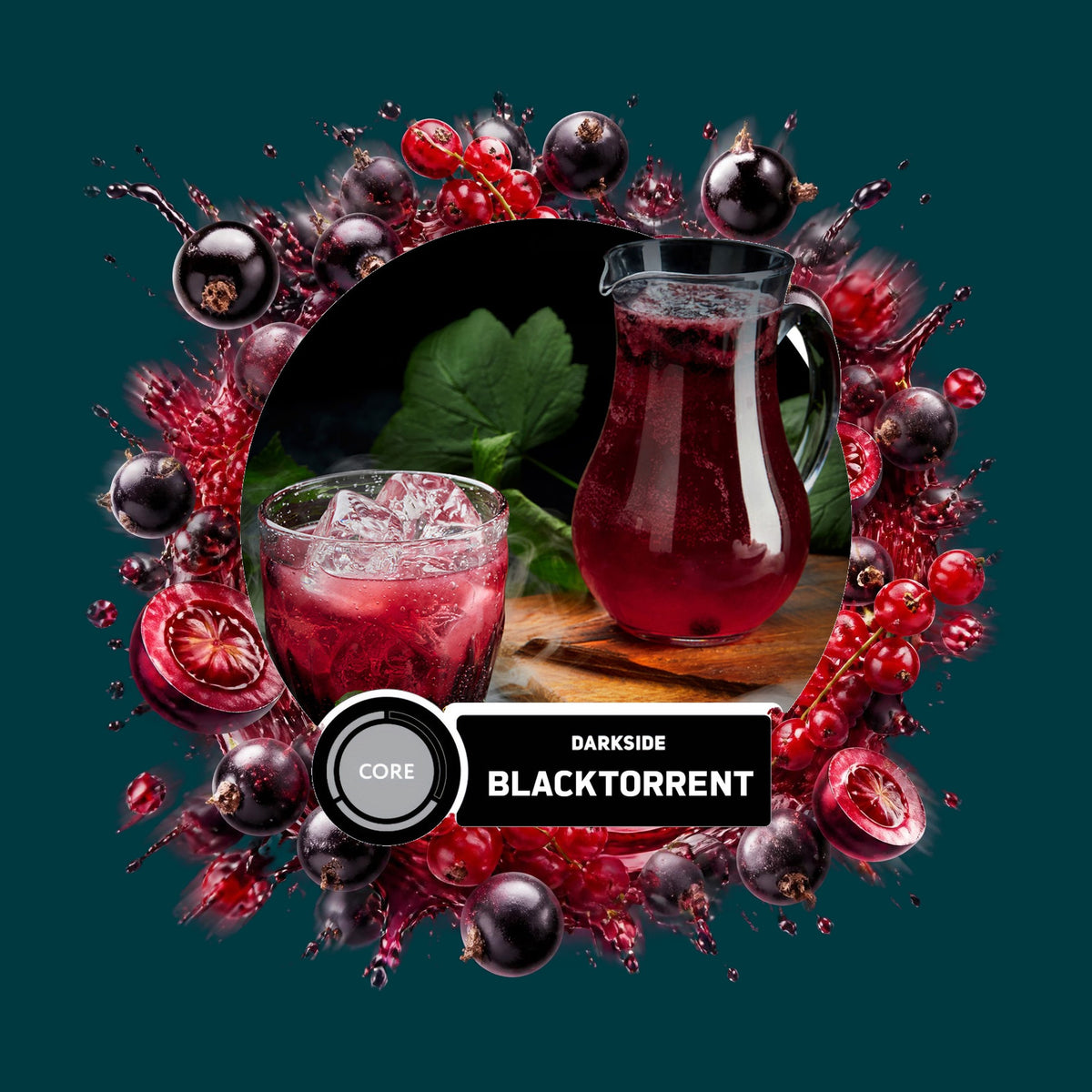 Darkside Shisha Tabak Core Blacktorrent 100g – Johannisbeere, Fruchtig, Süß