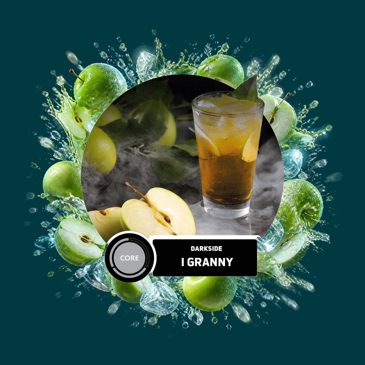 Darkside Shisha Tabak Core Ice Granny 100g – Apfel, Eis, Frisch, Fruchtig, Kühl