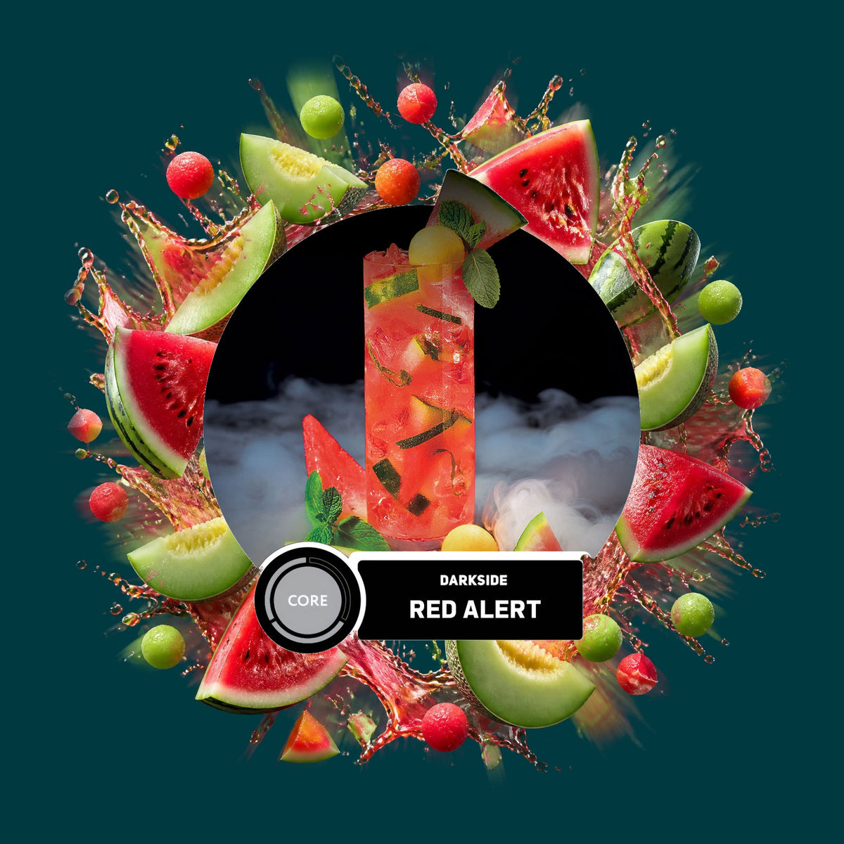 Darkside Shisha Tabak Core Red Alert 100g – Honigmelone, Wassermelone, Fruchtig, Süß