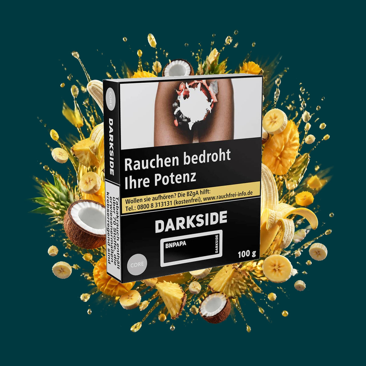 Darkside Shisha Tabak Core Bananapapa 100g – Banane, Süß, Tropisch