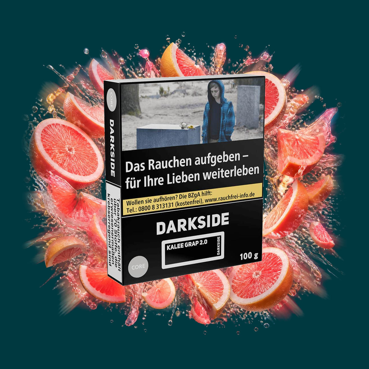 Darkside Shisha Tabak Core Kalee Grapefruit 100g – Frisch, Fruchtig, Grapefruit, Süß