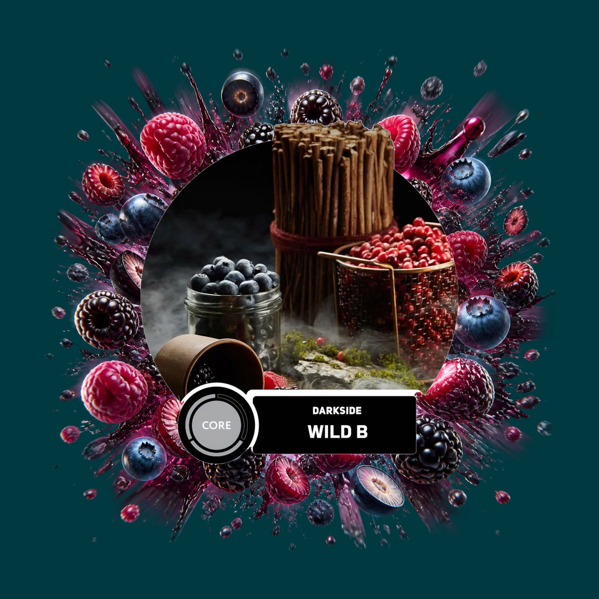 Darkside Tabak Wild B 100g – Waldbeere, Fruchtig, Süß