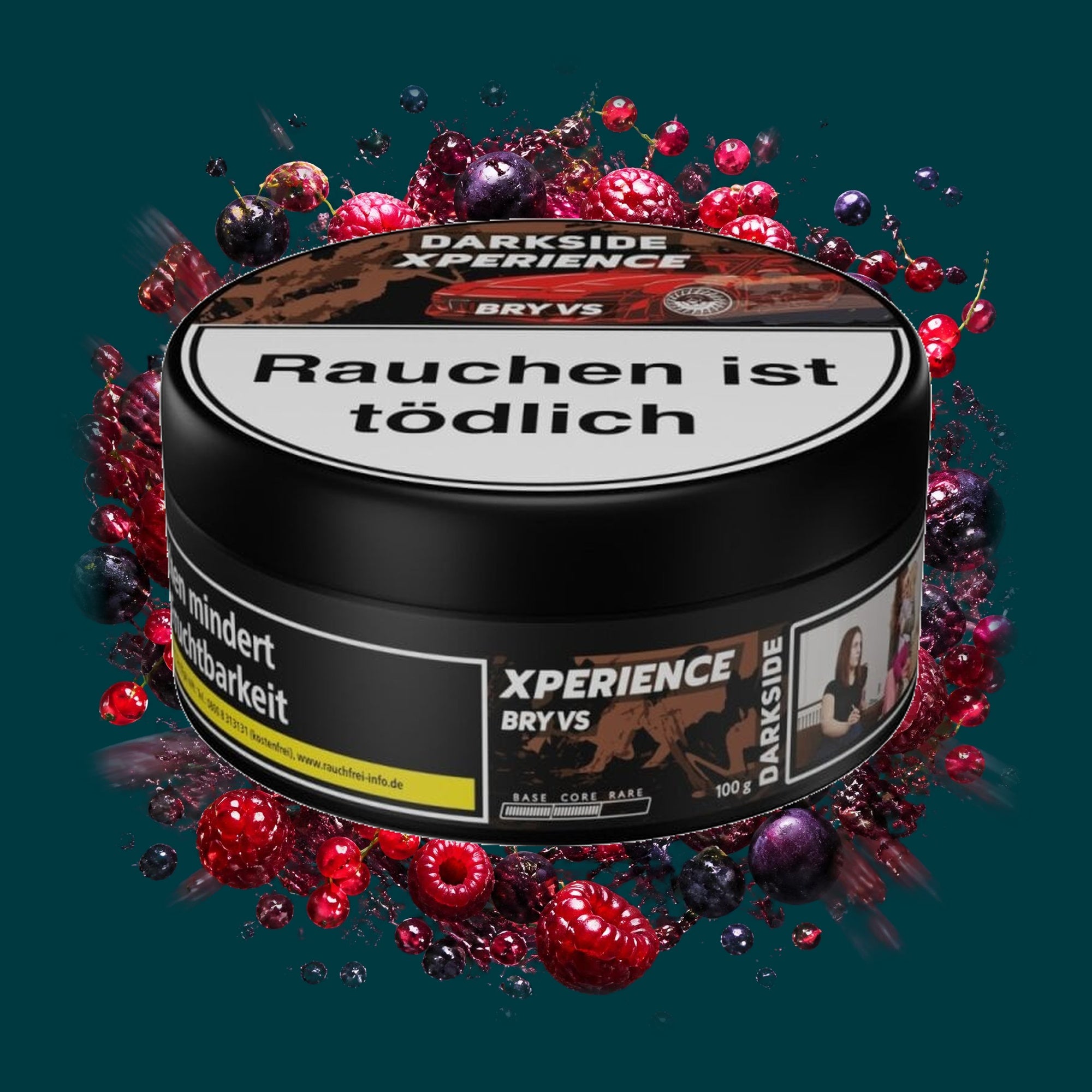 Darkside Shisha Tabak Xperience Bry VS 100g – Traube, Himbeere, Johannisbeere, Beeren, Fruchtig, Süß