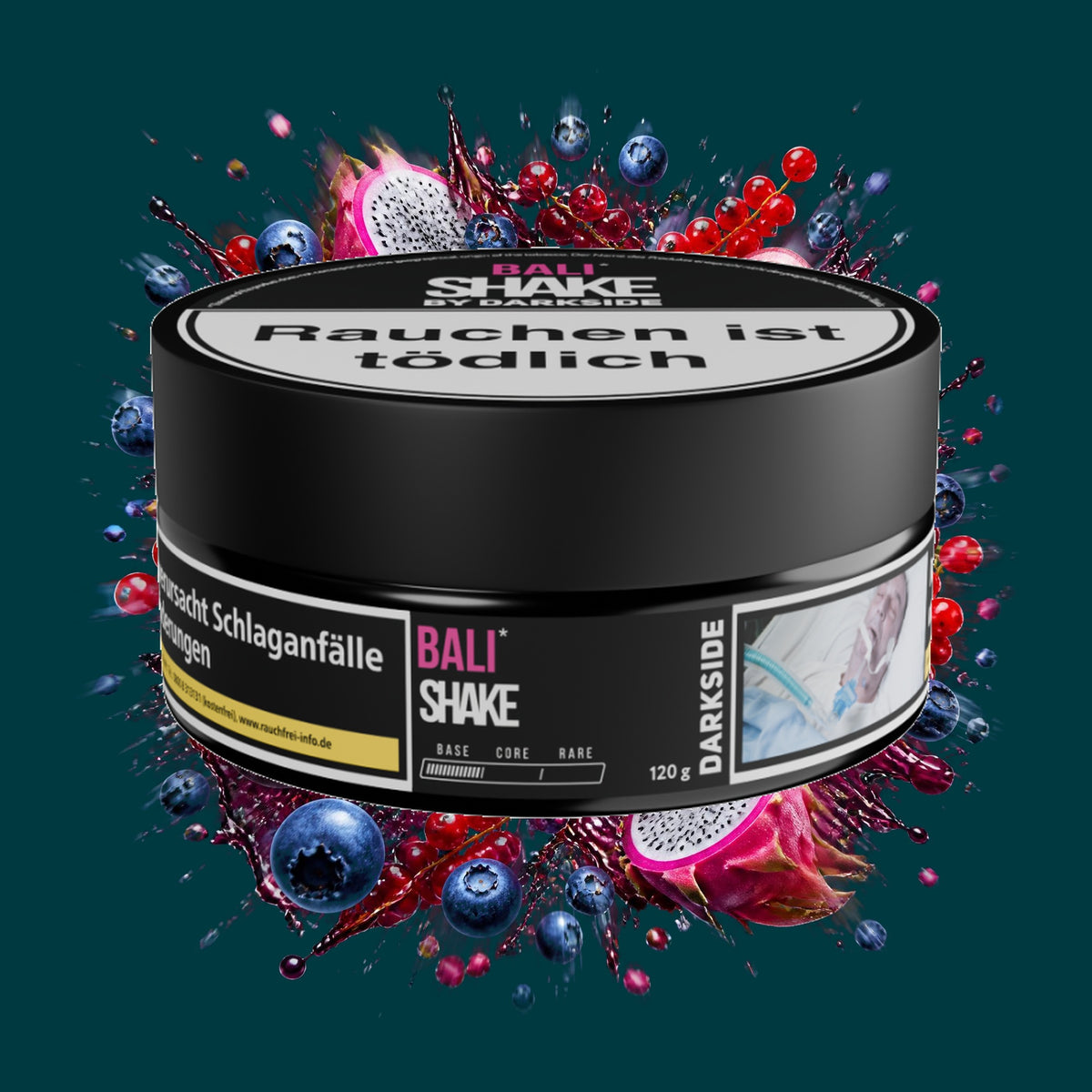 Darkside Shisha Tabak Shake Bali 120g – Exotisch, Blaubeere, Johannisbeere, Fruchtig, Süß