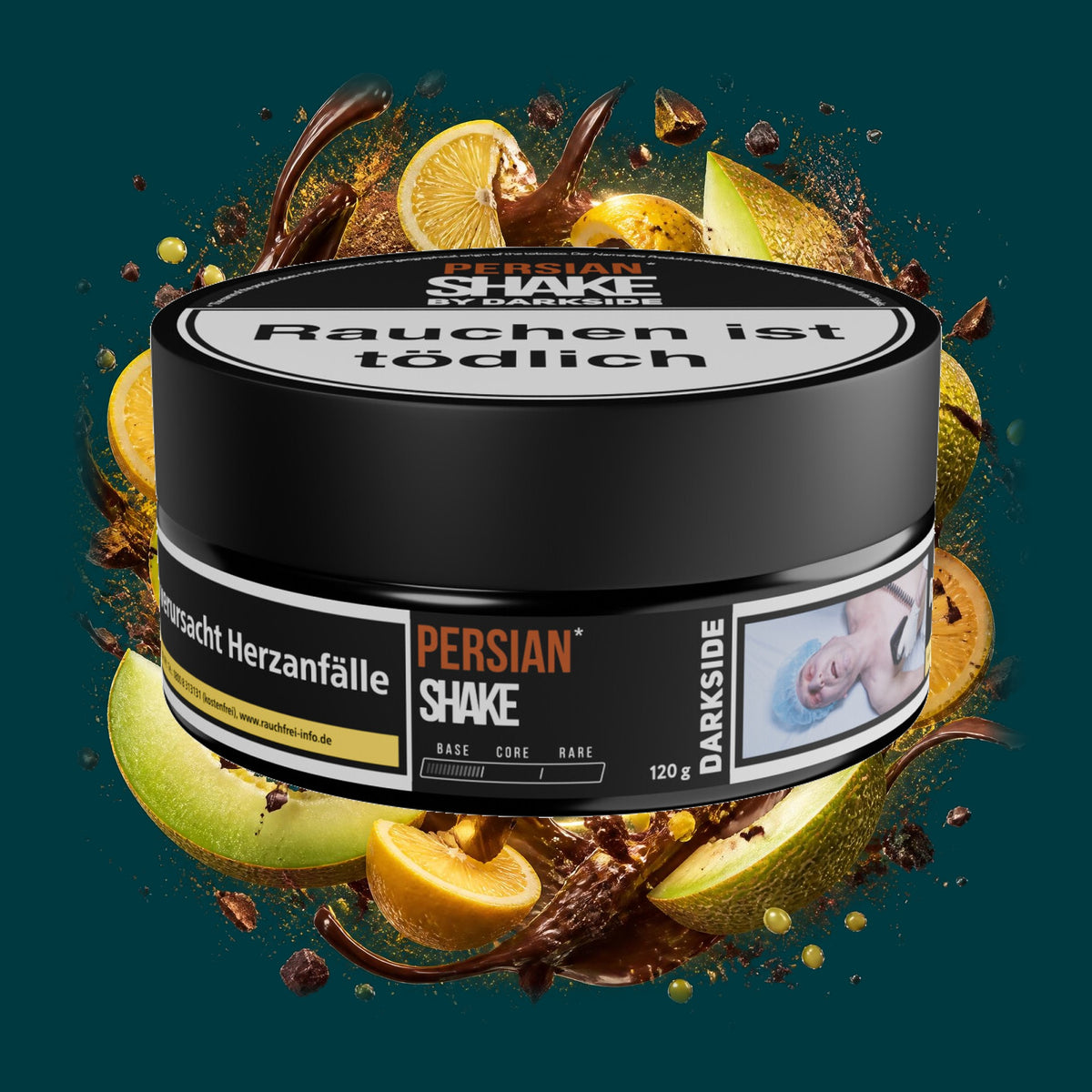 Darkside Shisha Tabak Shake Persian 120g – Zitrone, Melone, Schokolade, Süß