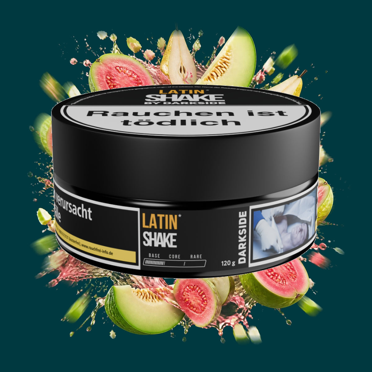 Darkside Shisha Tabak Shake Latin 120g – Guave, Birne, Melone, Fruchtig, Süß
