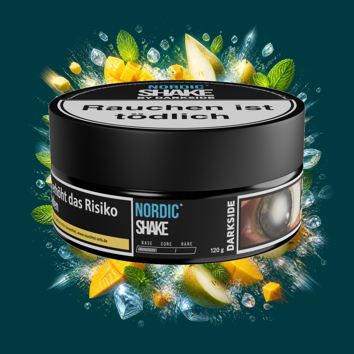 Darkside Shisha Tabak Shake Nordic 120g – Mango, Minze, Birne, Frisch, Kühl